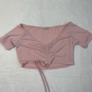 Pink crop top